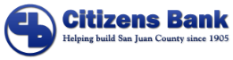 Citizens Bank Logo Helping build San Juan County since 1905